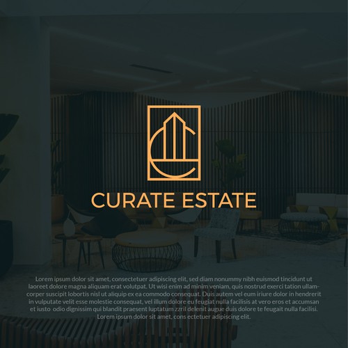 Luxury design logo with the title 'Luxury and minimalistic Architectural logo'