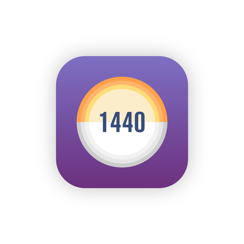 Clock design with the title '1440Clock'