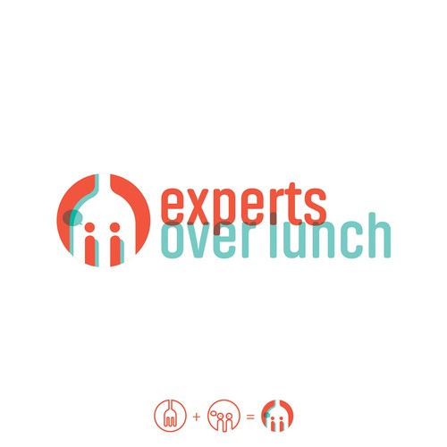 Organization logo with the title 'Expert Over Lunch logo'