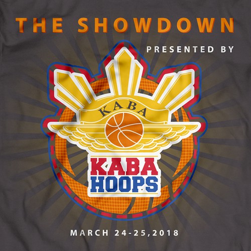 Cool t-shirt with the title 'Basketball Tournament T-Shirt Design'