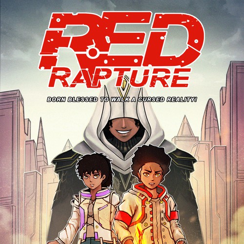 Epic fantasy book cover with the title '2nd Book for Alexander Agwu's RED RAPTURE.'