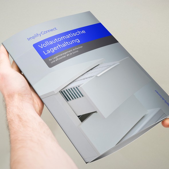 Hospital design with the title 'brochure for our innovative warehousing solution for dental practices'