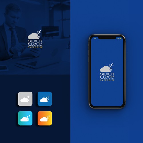 Cloud design with the title 'Silver cloud Overdrive'