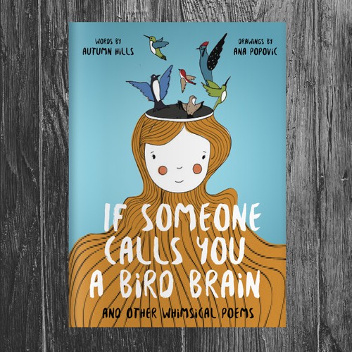 Poetry book cover with the title 'Poetry book cover'