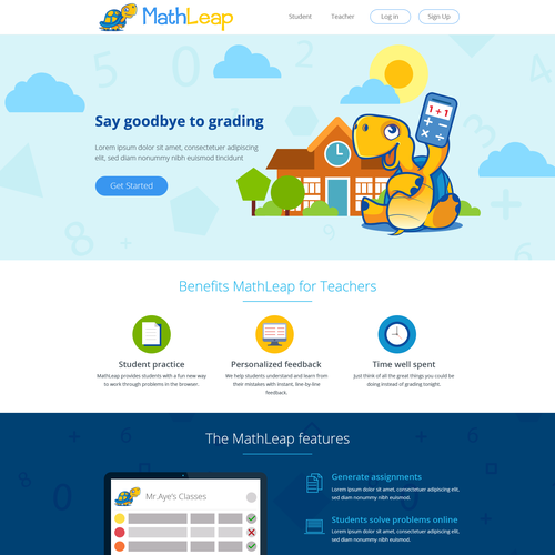 Mathematics design with the title 'Math Web design'