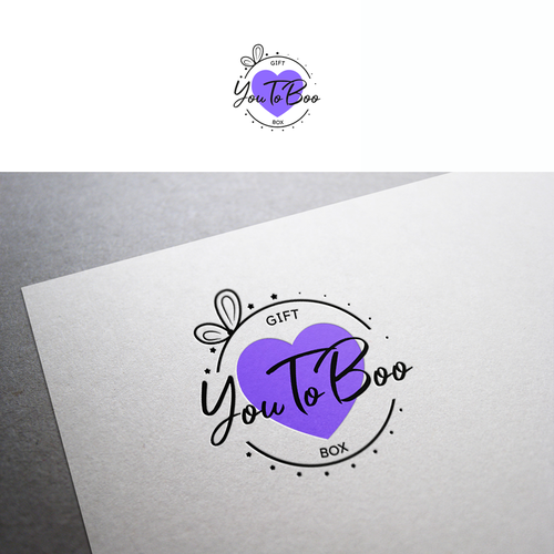 Gift logo with the title 'Logo for gift box set company for friends, family and colleagues'