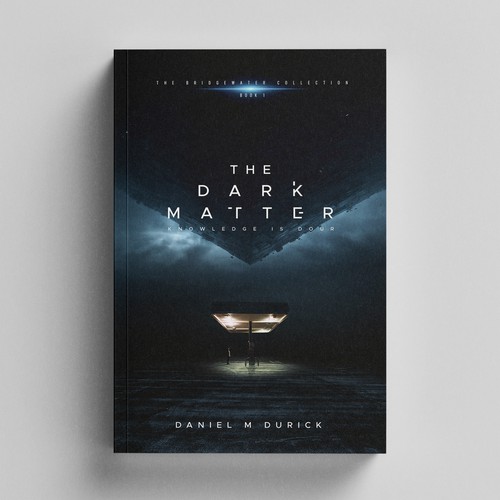 Alien design with the title 'Book Cover for The Dark Matter'