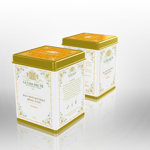 Tea label with the title 'LABEL DESIGN FOR A TEA STORE (SIMPLE & SOPHISTICATED) - PLUS 1/1 PROJECT (EXTRA $350)'
