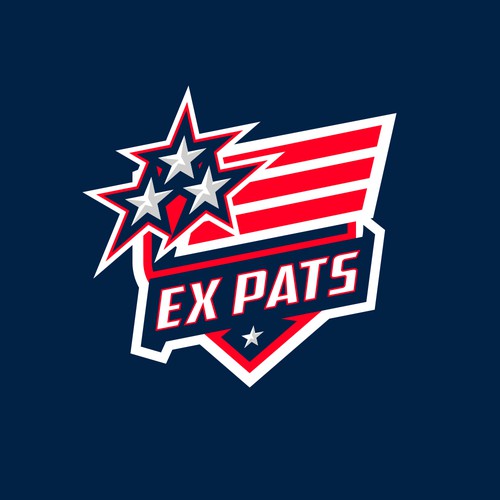 Patriot logo with the title 'Ex Pats'
