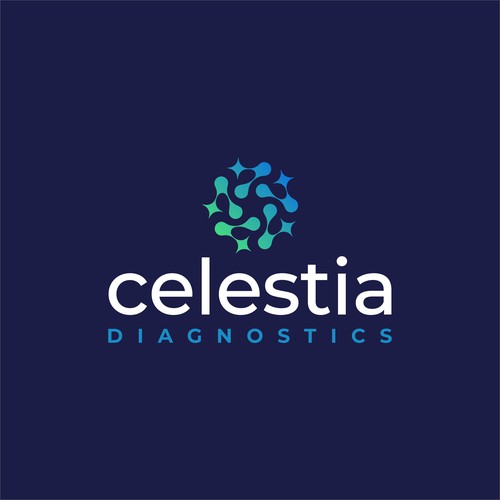Bio design with the title 'Celestia Diagnostics'