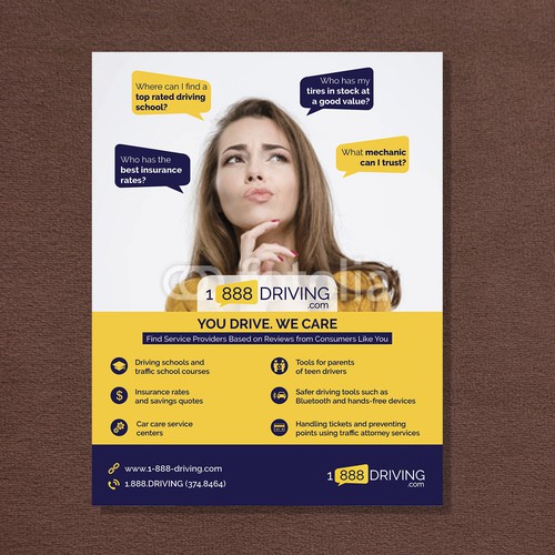 Ad design with the title 'Magazine ad'