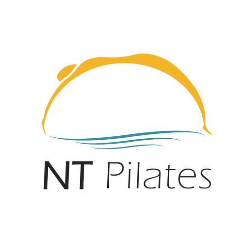 Pilates logo with the title 'Logo concept for pilates gym'