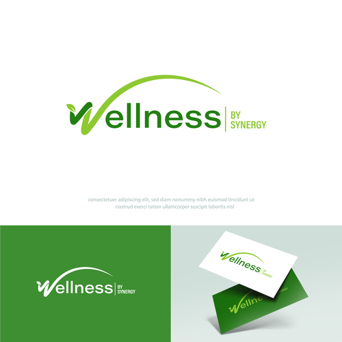 Activewear design with the title 'Wellness by Synergy Logo'