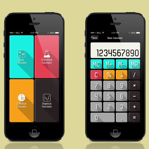 IPhone design with the title 'Design a winning intuitive UI for an iOS app'