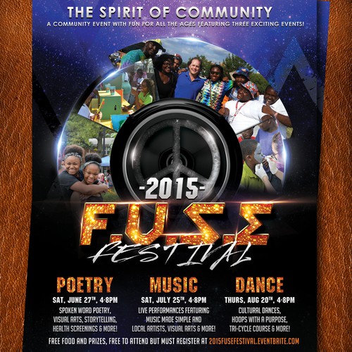 Galaxy design with the title 'FUSE Festival'