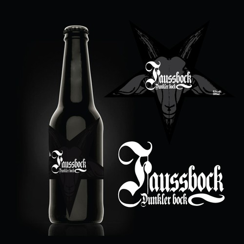 Six design with the title 'Beer bottle label 01! Dont be efraid to shock. We like sick and twisted minds!'