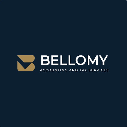 Accounting logo with the title 'Logo Concept for Bellomy Accounting and Tax Services'