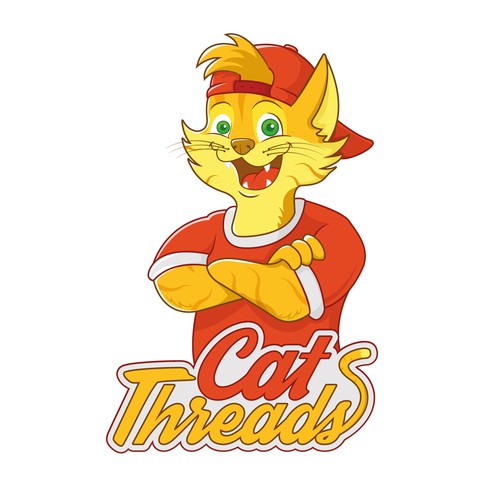 Thread design with the title 'Cool Cat'