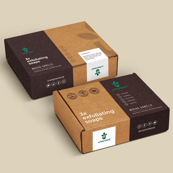 Care packaging with the title 'package and Logo design'