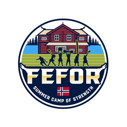 Summer camp design with the title 'Fefor'