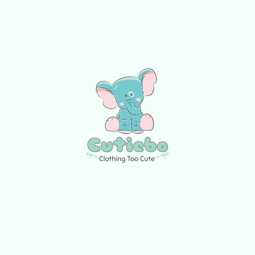 Baby clothing logo with the title 'Cute logo design for a baby apparel company'