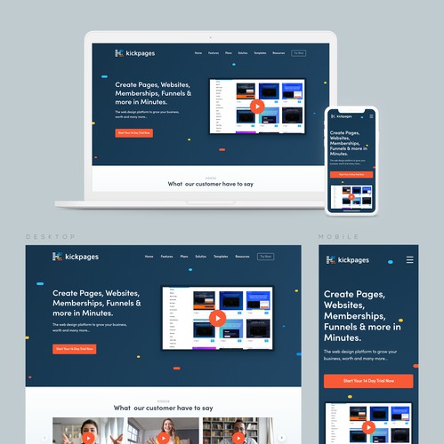 Six design with the title 'Web Builder Tool '