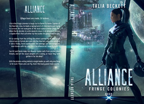 Spaceship design with the title 'Book Cover design '