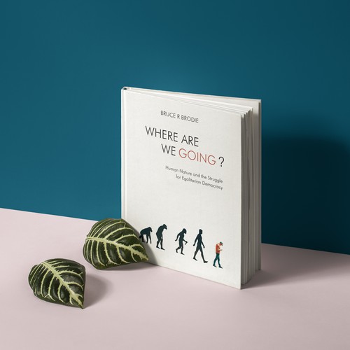 Evolution design with the title 'Book cover design'