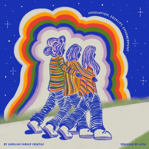 Social media artwork with the title 'International Women's Day Campaign Illustration'