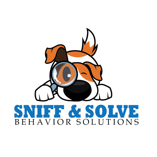 Pet shop design with the title 'A cute logo design for the Sniff & Solve'