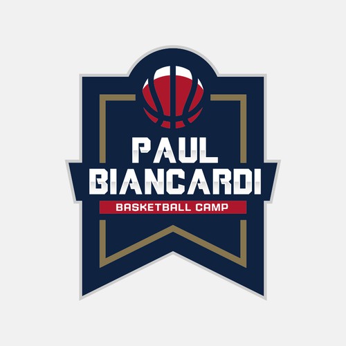 Camp logo with the title 'Paul Biancardi Basketball Camp'