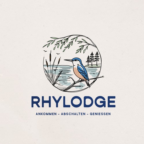 Robin logo with the title 'Logo for Rhylodge '