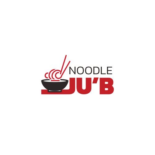 Noodle design with the title 'Noodle Ramen Logo'