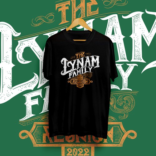 Celtic design with the title 'T-shirt Design Concept for Family Reunion'