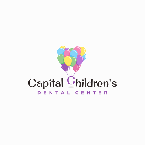 Balloon logo with the title 'Logo Design for Capital Children's'