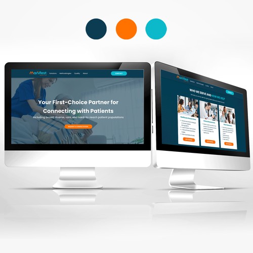 Marketing website with the title 'Manifest Health'