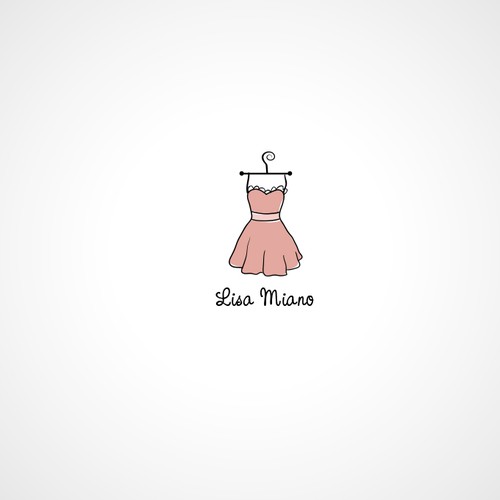 Dress design with the title 'Create an enchantingly feminine clothing 'Lisa Miano' logo with a modern twist'