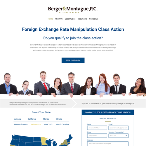 People website with the title 'Website for a law firm'