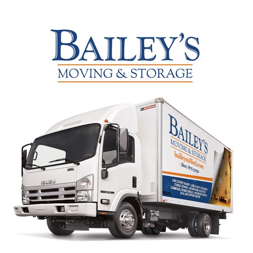 Storage design with the title 'Bailey's Moving and Storage Vehicle Wrap'