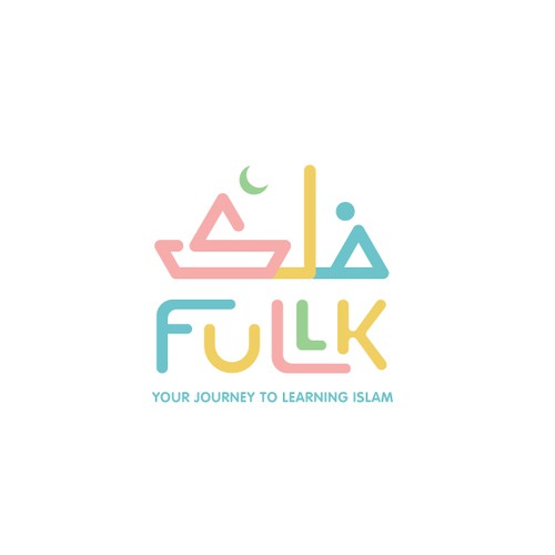 Boat logo with the title 'FULLK فلک'