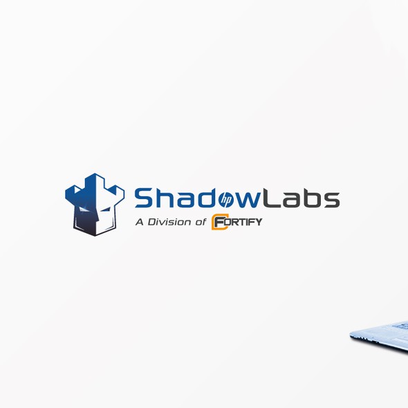 堡垒标志，标题为“HP Fortify ShadowLabs, HP的安全和黑客咨询”