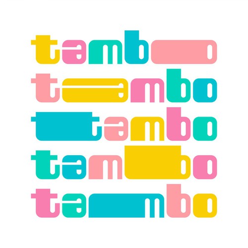 Typeface design with the title 'Tambo'