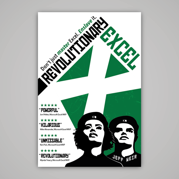 Propaganda design with the title 'Book Cover design'