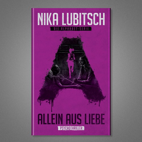 Thriller book cover with the title 'Book Cover Illustration and Design'