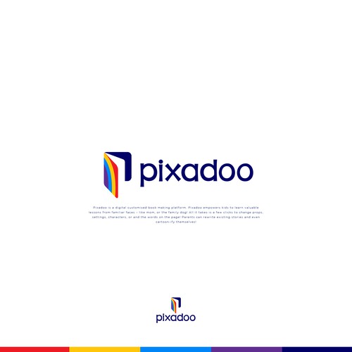 LGBT+ design with the title 'Pixadoo'