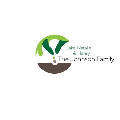 Earthy logo with the title 'Concept for family nonprofit'