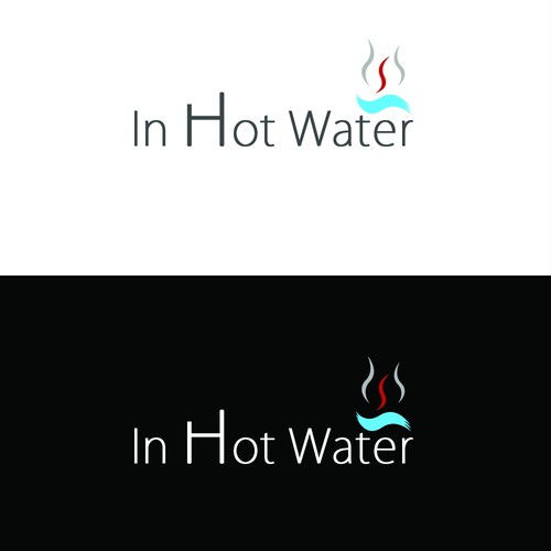 Small business logo with the title 'Logo for In Hot Water'