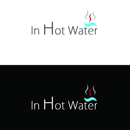 Air conditioning logo with the title 'Logo for In Hot Water'