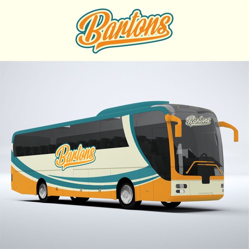 Bus design with the title 'Bus Livery'