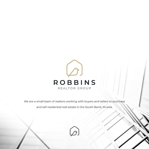 Real estate logo with the title 'Robbins Realtor Group'